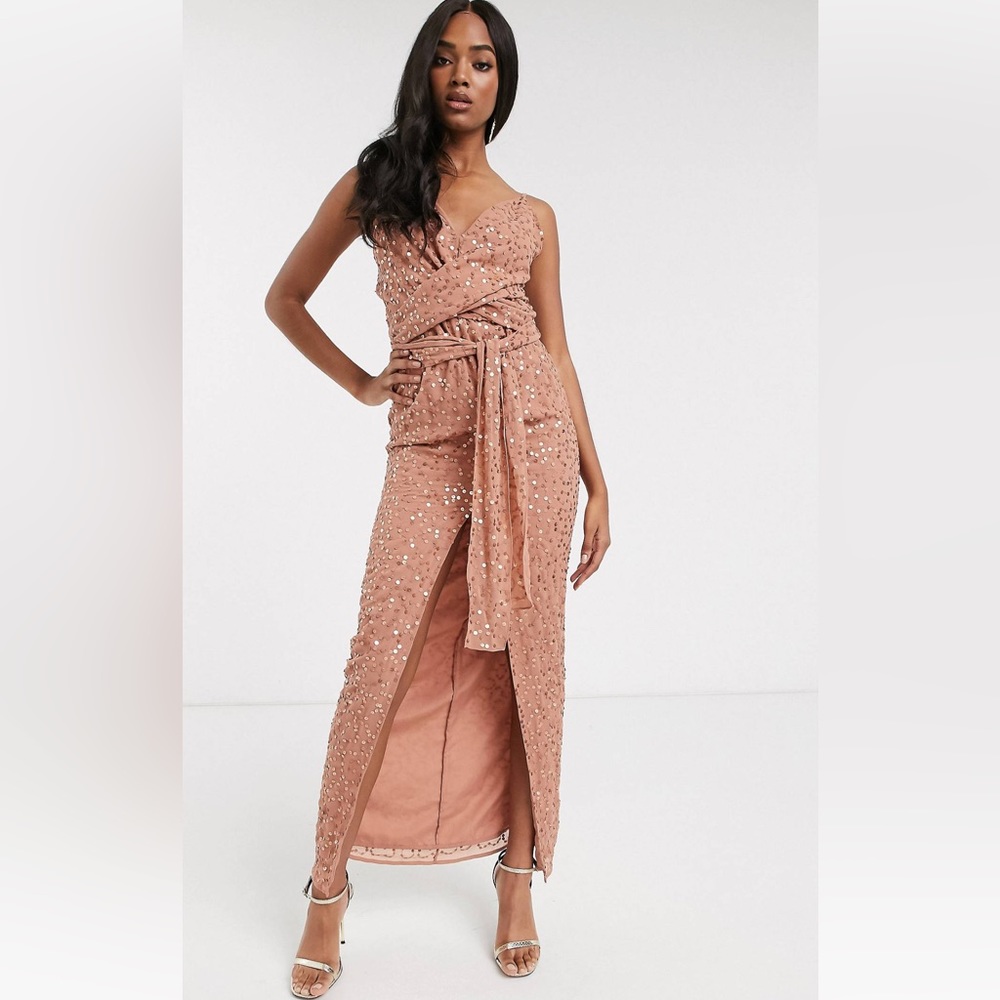 ASOS Design wrap waist dress